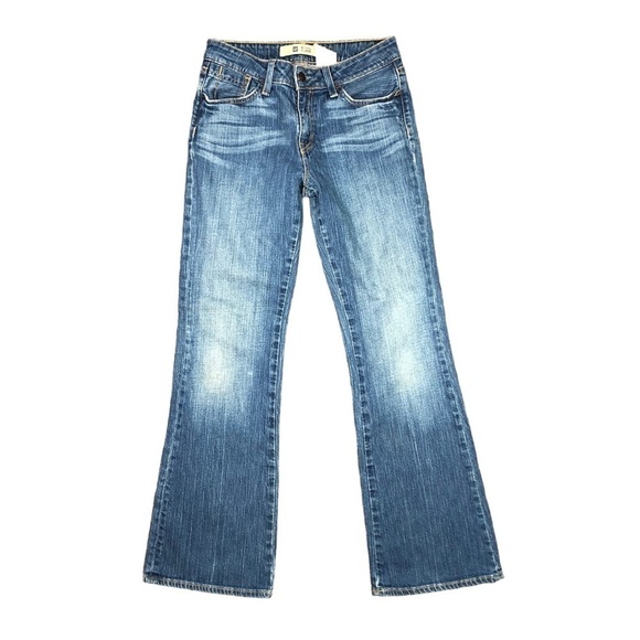 VINTAGE GAP Original Flare jeans medium wash whiskering size 6 - Picture 6 of 6